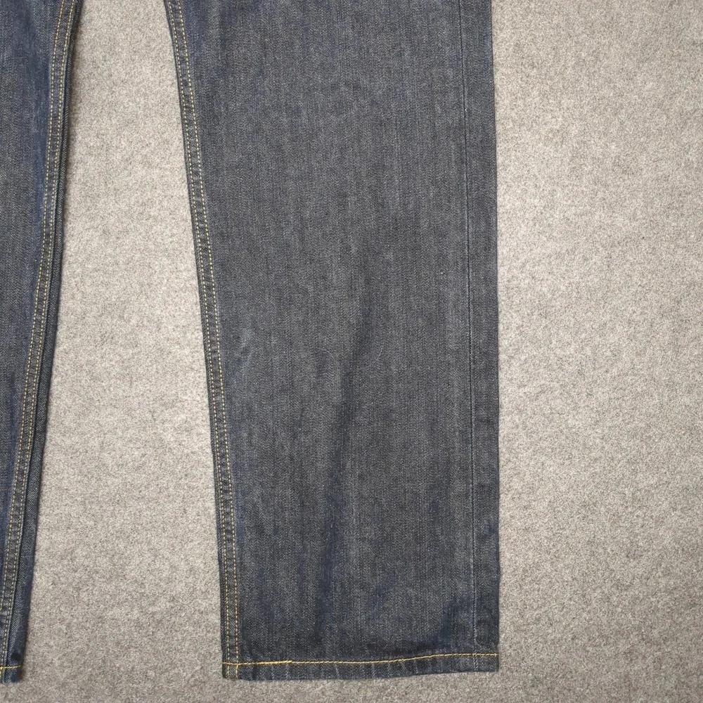 Levi‎ Strauss 505 W40 L32 Regular Fit Dark Wash Denim Jeans Mens